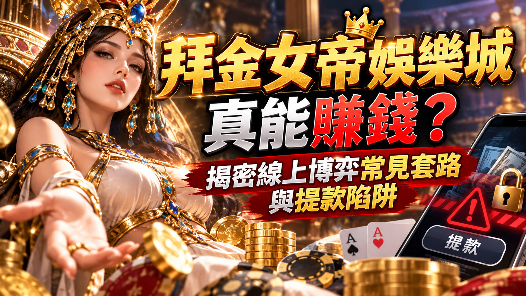 拜金女帝娛樂城真能賺錢？揭密線上博弈常見套路與提款陷阱